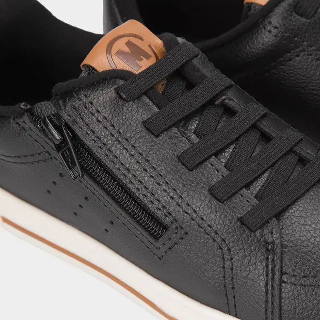 Tênis Casual Infantil Molekinho Zíper Preto