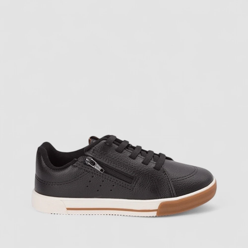 Tênis Casual Infantil Molekinho Zíper Preto