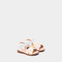 Sandália Bebê Gabrielinha Tiras Cruzadas Multicolor