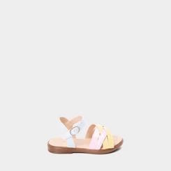 Sandália Bebê Gabrielinha Tiras Cruzadas Multicolor