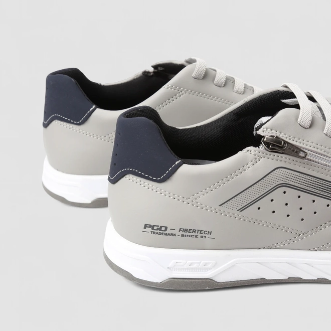 Tênis Casual Masculino Pegada Fibertech Original Elástico Cinza