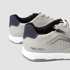 Tênis Casual Masculino Pegada Fibertech Original Elástico Cinza