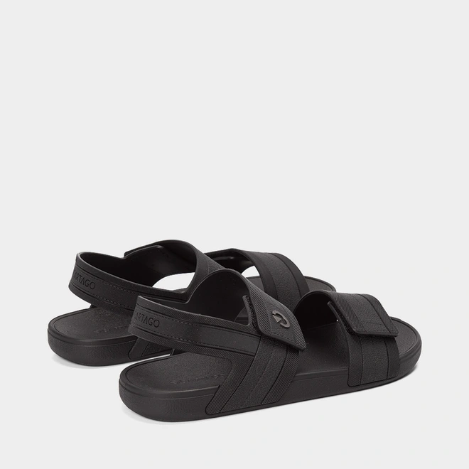 Sandália Masculina Cartago Atlanta Tiras Contato Preto