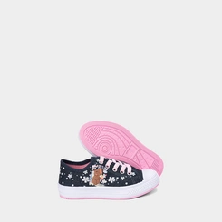 Tênis Casual Infantil Gabrielinha Capivara Floral Azul & Rosa