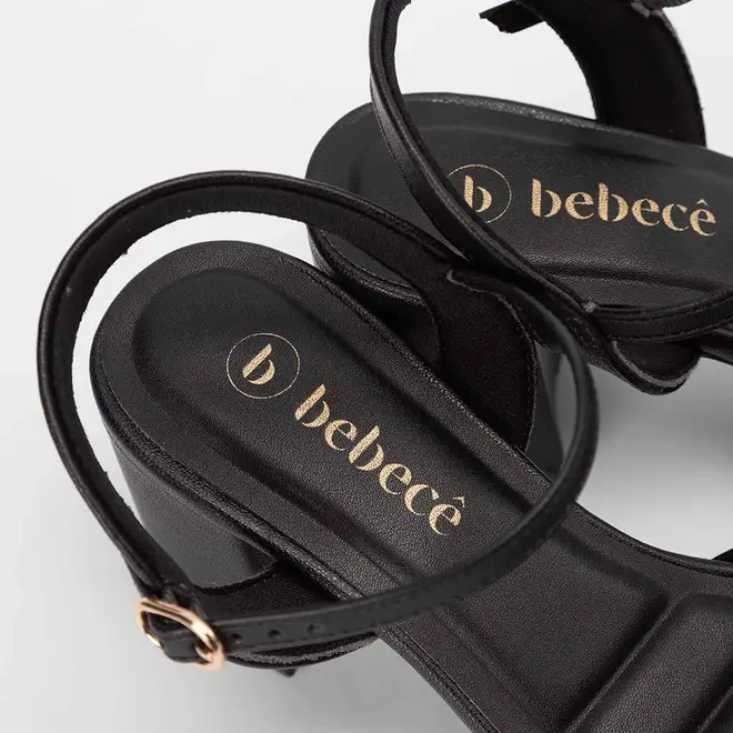Sandália Feminina Bebecê Meia Pata Preto
