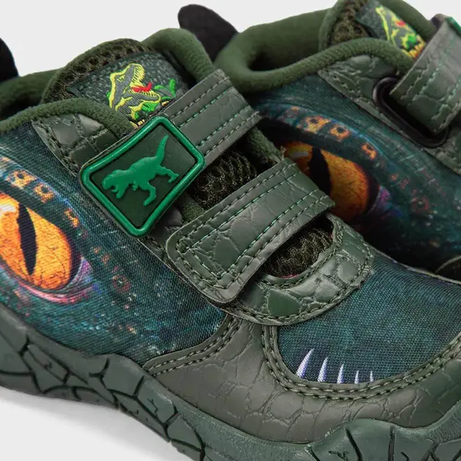 Tênis Cano Baixo Infantil Vissi Dinossauro Verde