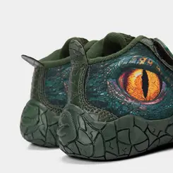 Tênis Cano Baixo Infantil Vissi Dinossauro Verde