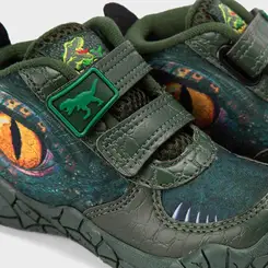 Tênis Cano Baixo Infantil Vissi Dinossauro Verde