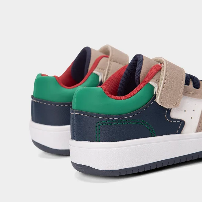 Tênis Casual Bebê Vertus Tira Contato Multicolor