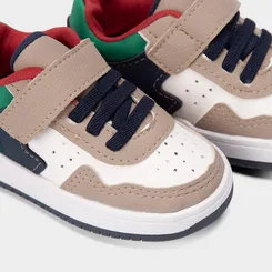 Tênis Casual Bebê Vertus Tira Contato Multicolor