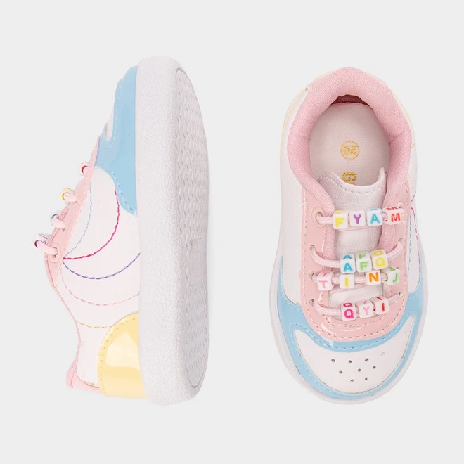 Tênis Casual Bebê Gabrielinha Miçangas Multicolor