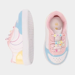Tênis Casual Bebê Gabrielinha Miçangas Multicolor