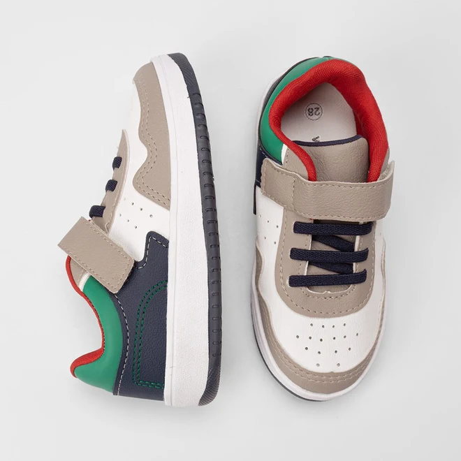 Tênis Casual Infantil Vertus Tira Contato Multicolor