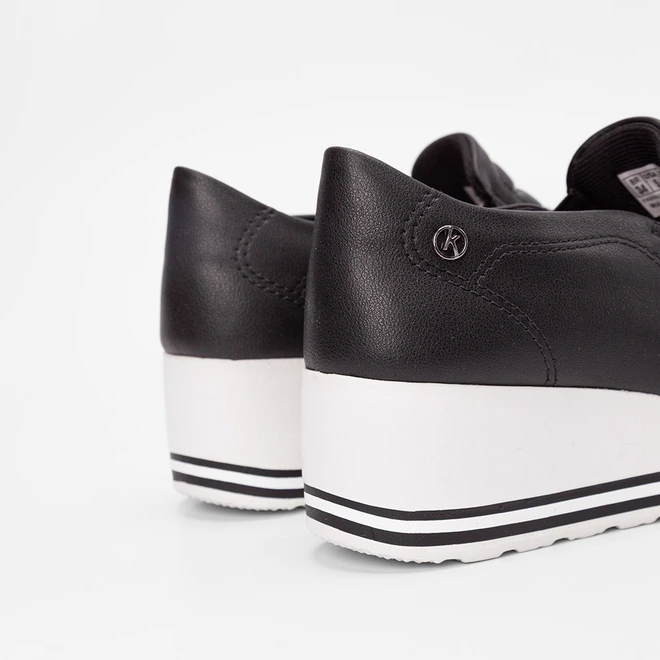 Tênis Casual Feminino Kolosh Anabela Preto