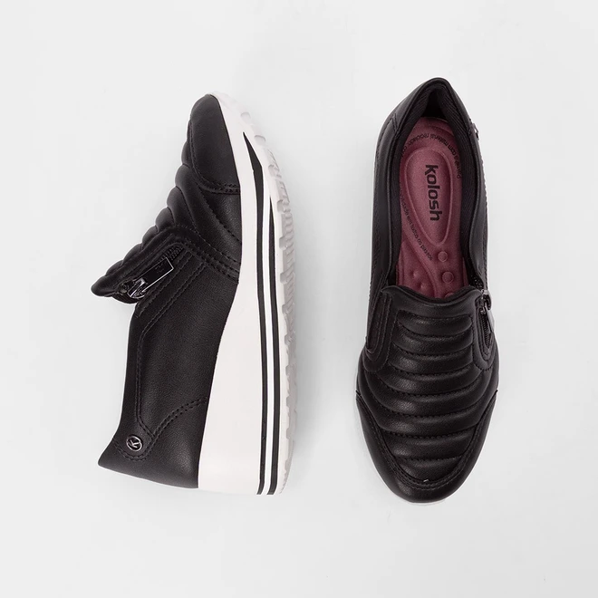 Tênis Casual Feminino Kolosh Anabela Preto