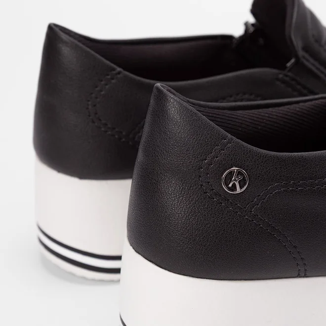 Tênis Casual Feminino Kolosh Anabela Preto