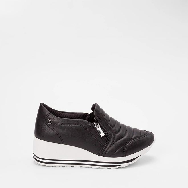Tênis Casual Feminino Kolosh Anabela Preto