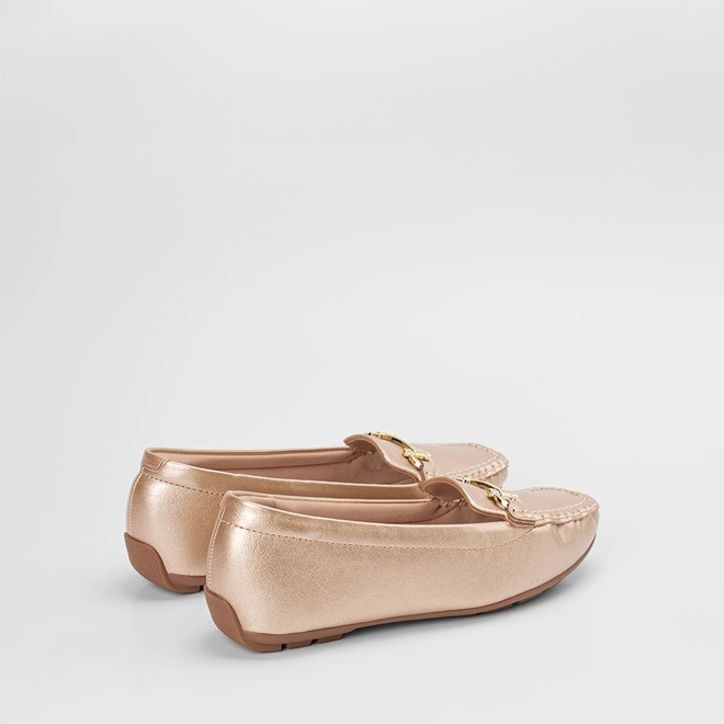 Mocassim Feminino Modare Ultraconforto Detalhe Bridão Ouro