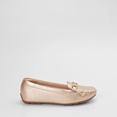Mocassim Feminino Modare Ultraconforto Detalhe Bridão Dourado