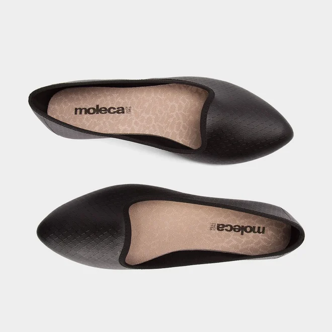 Sapatilha Feminina Moleca Matelassê Preto