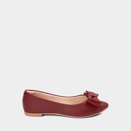 Sapatilha Feminina Moleca Detalhe Duplo Laço Vermelho