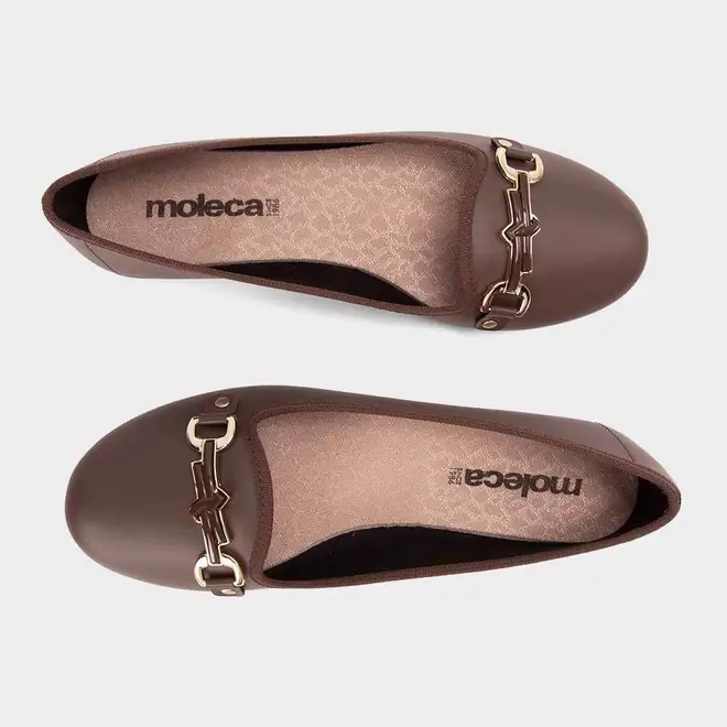 Sapatilha Feminina Moleca Bridão Marrom