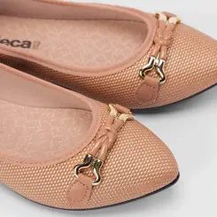Sapatilha Feminina Moleca Detalhe Bridão Nude