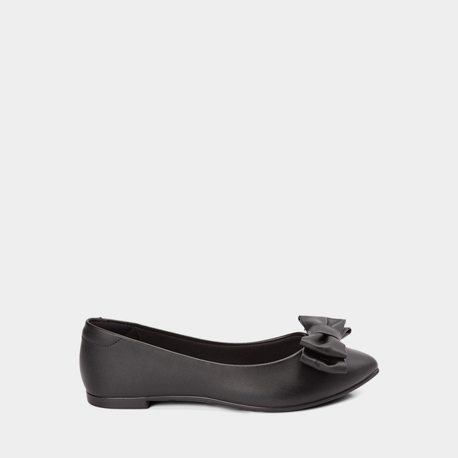 Sapatilha Feminina Moleca Detalhe Duplo Laço Preto
