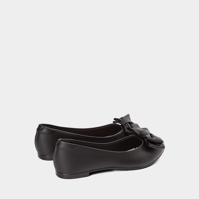 Sapatilha Feminina Moleca Detalhe Duplo Laço Preto