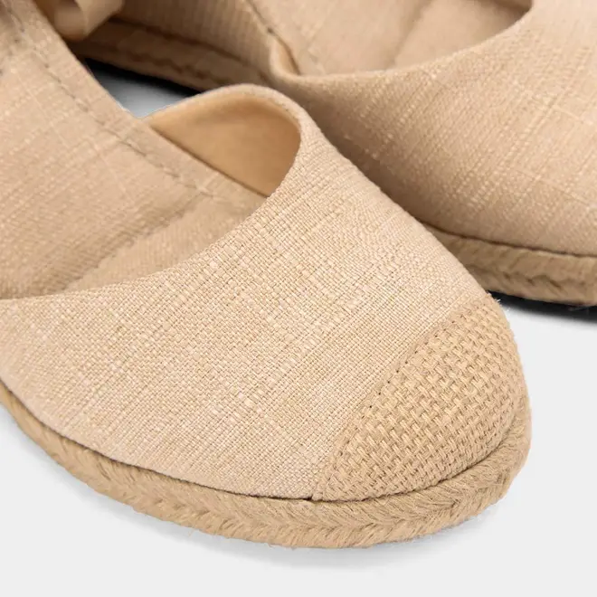 Sandália Espadrille Feminino Gabriela Ráfia Bege