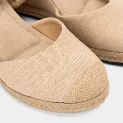 Sandália Espadrille Feminino Gabriela Ráfia Bege