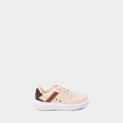 Tênis Casual Infantil Vertus Recorte Lateral Marfim