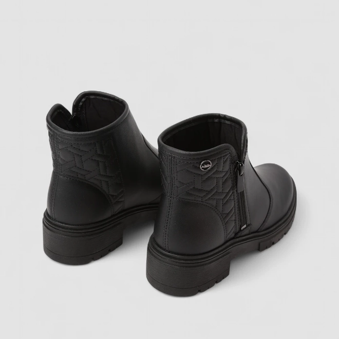 Ankle Boot Feminina Dakota Pespontos Preta