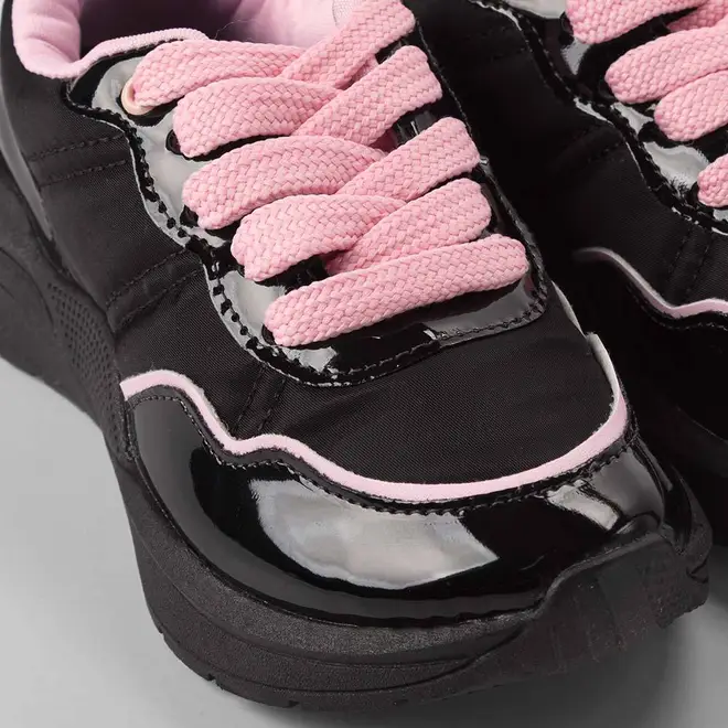 Tênis Casual Infantil Gabrielinha Recorte Verniz Preto