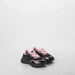 Tênis Casual Infantil Gabrielinha Recorte Verniz Preto