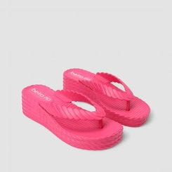 Tamanco Feminino Beira Rio Plataforma Rosa