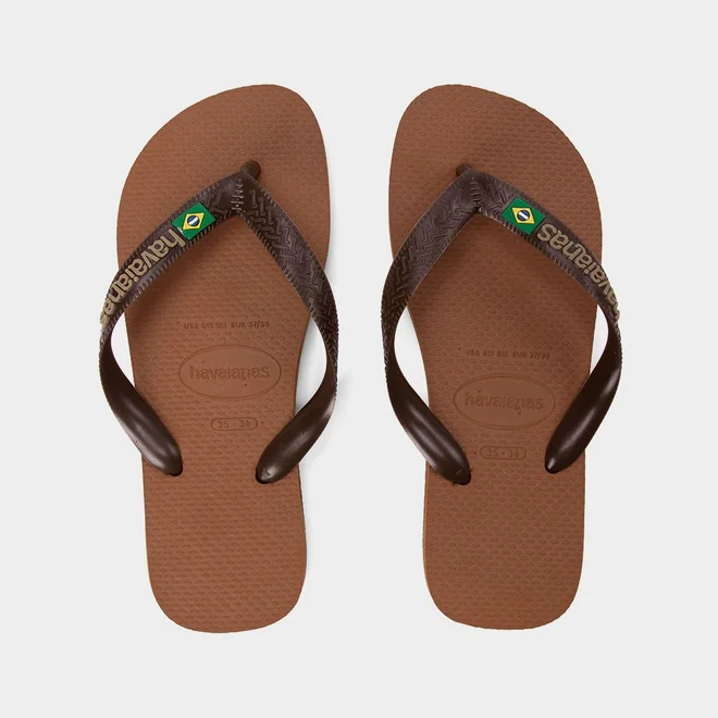 Chinelo Unissex Havaianas Brasil Original Marrom