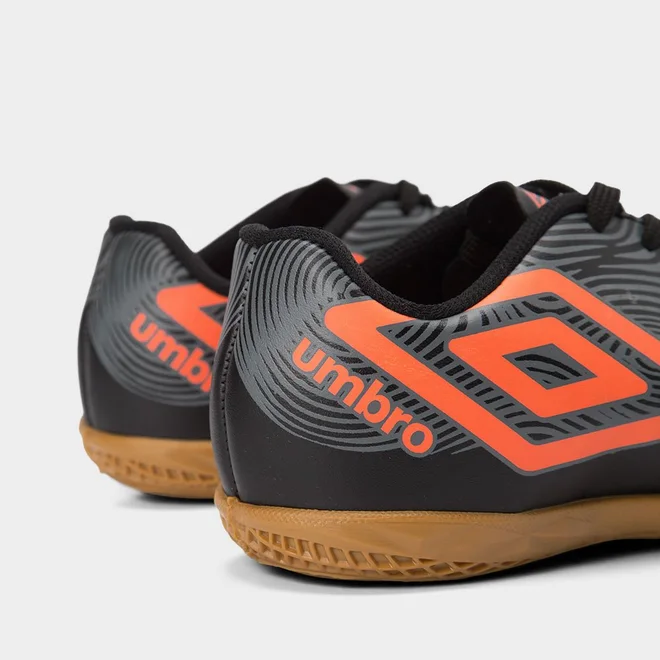 Chuteira Infantil Umbro Orbit Society Preto & Laranja