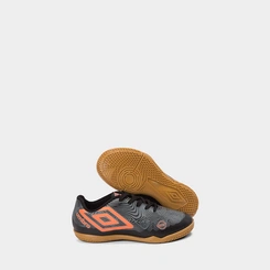 Chuteira Infantil Umbro Orbit Society Preto & Laranja
