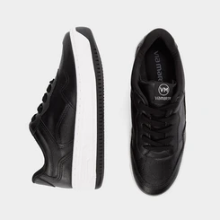 Tênis Via Marte Flatform Feminino Pespontos Preto