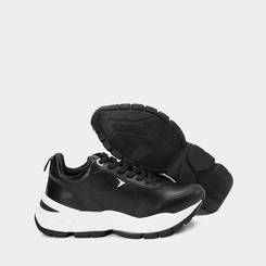 Tênis Via Marte Chunky Detalhe Aplicação Preto