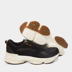 Tênis Casual Masculino Logus Sneaker Stride Preto