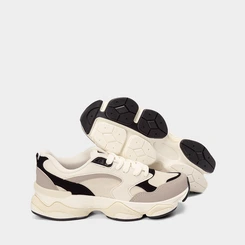 Tênis Chunky Masculino Logus Sneaker Stride Off White & Cinza