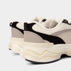 Tênis Chunky Masculino Logus Sneaker Stride Off White & Cinza