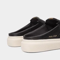 Mule Masculino Slip On Pegada Couro Preto