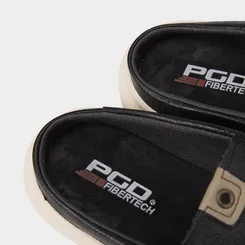 Mule Masculino Slip On Pegada Couro Preto