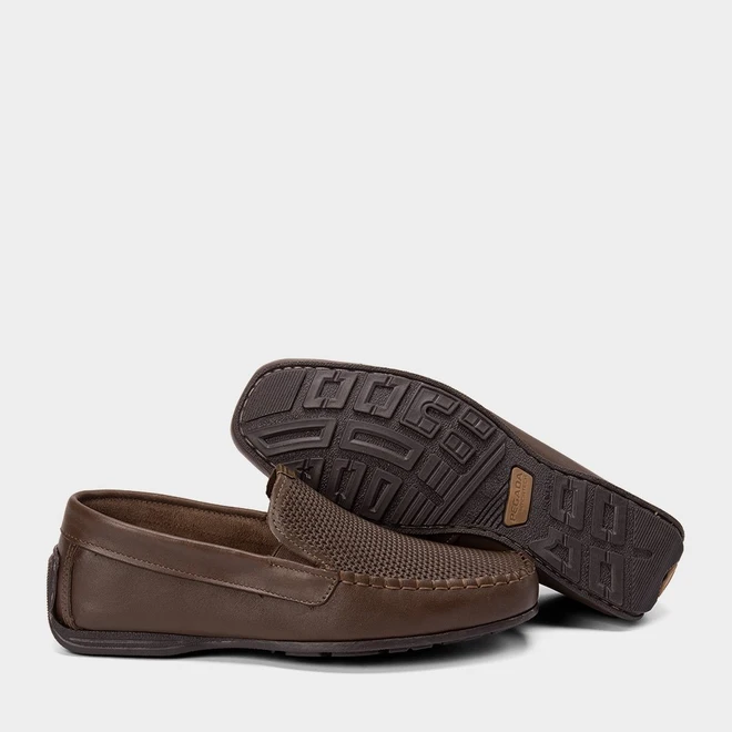 Mocassim Masculino Pegada Confort Original Couro Marrom