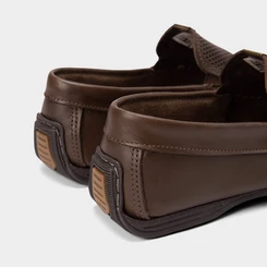 Mocassim Masculino Pegada Confort Original Couro Marrom