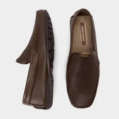 Mocassim Masculino Pegada Confort Original Couro Marrom