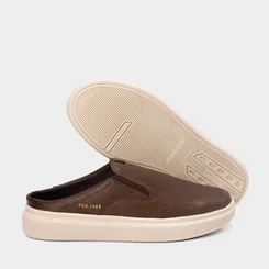 Mule Masculino Pegada Original Couro Marrom